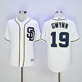 San Diego Padres #19 Tony Gwynn White New Cool Base Stitched MLB Jersey,baseball caps,new era cap wholesale,wholesale hats